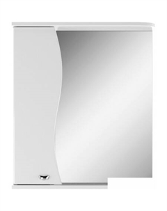 Шкаф с зеркалом Волна 60 (левый) Айсберг
