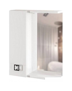 Шкаф с зеркалом Квадро 55 L 551700 (с подсветкой) Mixline