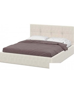 Кровать Империал 160x200 (№4/велюр бежевый) Mio tesoro