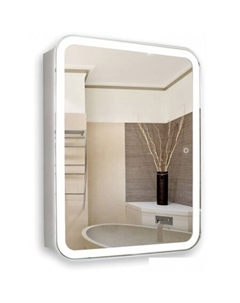 Шкаф с зеркалом Фиджи flip 50x75 LED-00002471 Silver mirrors