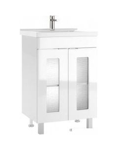 Тумба под умывальник Миранда 60 Кристалл без ящика Айсберг