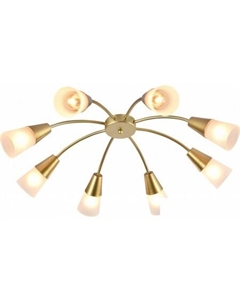 Припотолочная люстра Aquilegia 1100/8P (золото) Escada