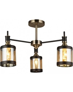 Люстра средней высоты 599/3P (античная латунь/черный) Escada