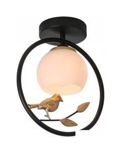 Люстра средней высоты 1113/1P (черный/золото) Escada