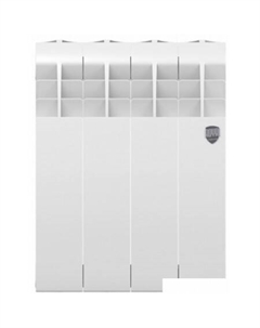 Биметаллический радиатор BiLiner Bianco 350 (5 секций, с монтажным комплектом и угловыми кранами) Royal thermo