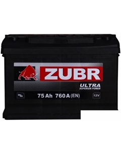 Автомобильный аккумулятор Ultra (75 А·ч) Зубр