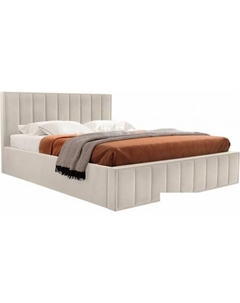 Кровать Вена Стандарт 140x200 (без основания, мора бежевый) Мебельград