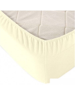 Постельное белье Трикотажная на резинке 70x200x20см (молочный) Alleri