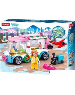 Конструктор Розовая мечта M38-B0889D Фургон с подарками Sluban