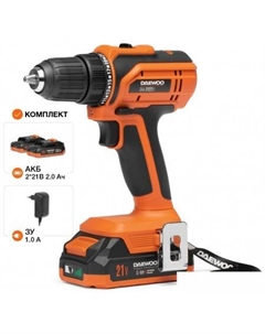 Дрель-шуруповерт DAA 2122Li Set (с 2-мя АКБ, кейс) Daewoo power
