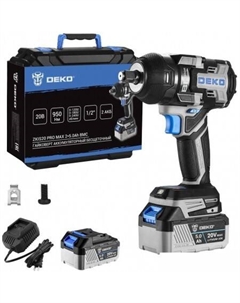Гайковерт ZKIS20 Pro Max 083-1088 (с 2-мя АКБ, кейс) Deko