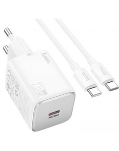 Сетевое зарядное N40 USB Type-C (белый) Hoco