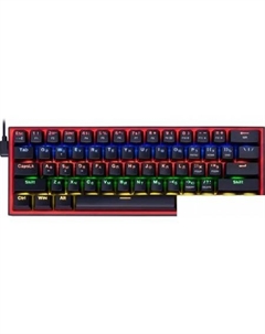 Клавиатура Fizz ( Melt-Gold, черный/красный) Redragon