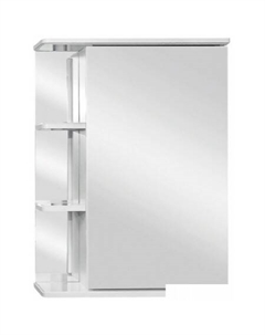 Шкаф с зеркалом Ника 60 (левый, белый) Tivoli