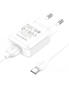 Сетевое зарядное BA64A USB Type-C (белый) Borofone
