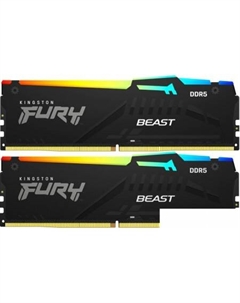 Оперативная память FURY Beast RGB 2x16ГБ DDR5 6000 МГц KF560C36BBE2AK2-32 Kingston