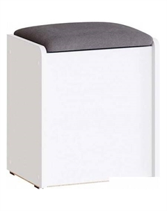 Банкетка Бостон (белый ясень/велюр серый) Трия