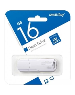 USB Flash Clue 3.0 16GB (белый) Smartbuy