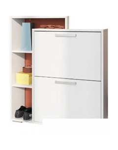 Тумба для обуви Дина-1 (белый/белый) Стендмебель