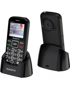Кнопочный телефон Maxvi B5ds up (черный)