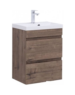 Тумба с умывальником Нота New 58 335875 (дуб веллингтон табак) Aquanet