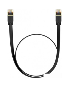 Кабель High Speed CAT7 10Gigabit Ethernet Cable Flat (5 м, черный) Baseus
