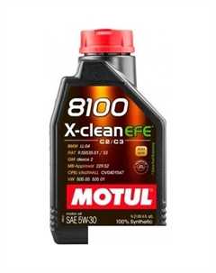 Моторное масло 8100 X-Clean EFE 5W-30 1л Motul