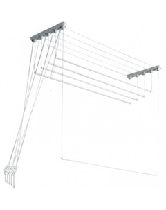 Сушилка для белья Euro Premium потолочная 5 прутьев 250 см Comfort alumin