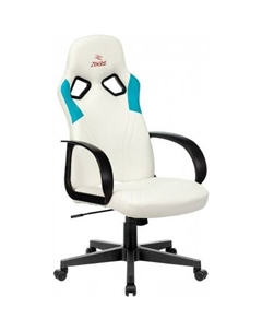 Кресло Runner (белый/голубой) Zombie