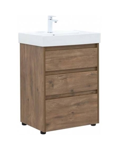 Тумба с умывальником Nova Lite 60 307074 (дуб рустикальный) Aquanet