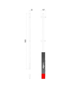Полотенцесушитель Стойка Uno Круг 160 электро Terminus