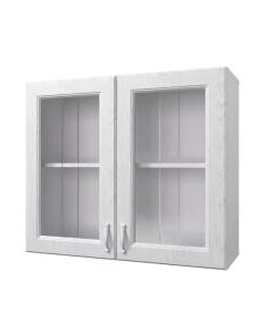 Шкаф навесной для кухни Горизонт Мебель Принцесса 80 с витриной Горизонт мебель