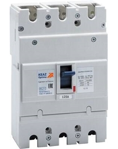 Выключатель автоматический КЭАЗ 25кА OptiMat E250Н125 УХЛ3 / 230656 Кэаз