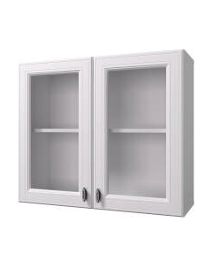 Шкаф навесной для кухни Ева 80 с витриной Горизонт мебель