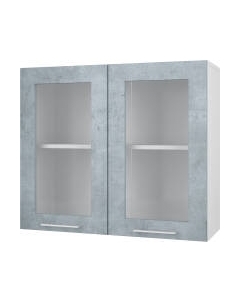 Шкаф навесной для кухни Горизонт Мебель Оптима 80 Витрина Горизонт мебель