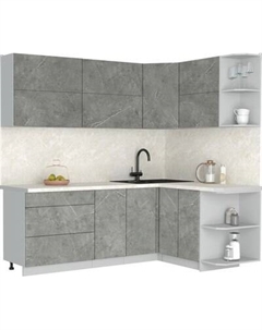 Кухонный гарнитур Интерлиния Мила Матте 1.5x2.2 А PR