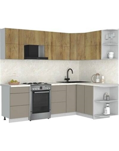 Кухонный гарнитур Интерлиния Мила Матте 1.5x2.5 Б
