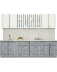 Кухонный гарнитур Интерлиния Мила Шато 2.7А