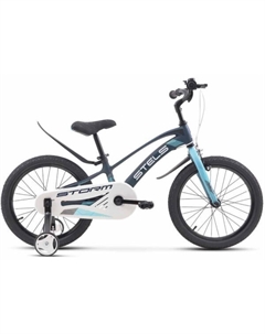Велосипед Storm KR 18" (9" Темно-синий/зеленый) JU135237 Stels