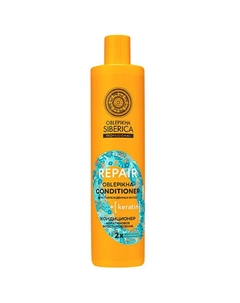 Кондиционер Кератиновое восстановление поврежденных волос Oblepikha Siberica 400 Natura siberica