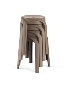 Табурет пластиковый для кухни «Вихрь», цвет капучино Клик мебель