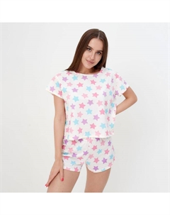 Пижама женская (футболка, шорты) Stars, размер 40-42 Kaftan