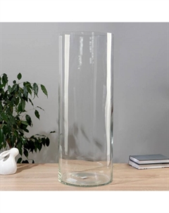Ваза «Великан», h=67 см, d=25 см, толщина стекла 2 мм, прозрачная Evis