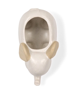 Фигурное кашпо для цветов «Слоник», 16×9×10 см, керамика, бежевое Take it easy