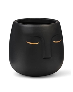 Горшок для цветов «Мистер Твикс» керамический, 1 л, 12×12×12 см, чёрный Take it easy