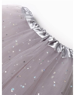 Юбка детская «Звездочки», серая, длина 30 см Kaftan