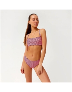 Купальник раздельный с топом женский красный, размер 48 Minaku