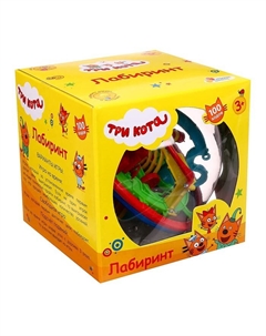 Логическая игра шар-лабиринт «Три Кота» Играем вместе