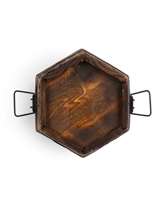 Набор кашпо для цветов «Шестиугольники», деревянный, 3 предмета Take it easy