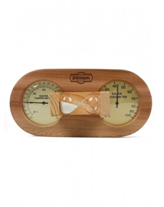 Песочные часы с термометром 29×14×8.3 см V-T080-2 Добропаровъ